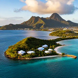 Caribbean Holidays, Luxury February, Aerial view of Saint Vincent and the Grenadines, showing turquoise Caribbean water, green volcanic islands and luxury resorts in warm February sunshine