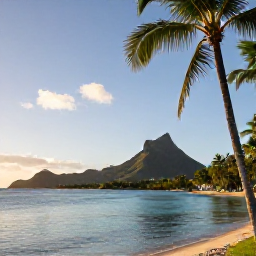 Caribbean Holidays, Luxury Martinique March, Elegant luxury resort overlooking a calm turquoise Caribbean bay in Martinique, with palm trees and warm March sunshine
