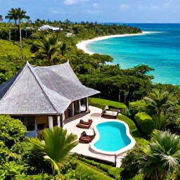 Caribbean Holidays, Luxury Nature Holidays, Luxury Caribbean eco resort surrounded by lush rainforest, with a private villa and turquoise sea views