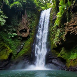 Caribbean Holidays, Luxury Puerto Rico, Rainforest adventure in El Yunque, Puerto Rico, with lush green foliage, a cascading waterfall and a guided luxury excursion