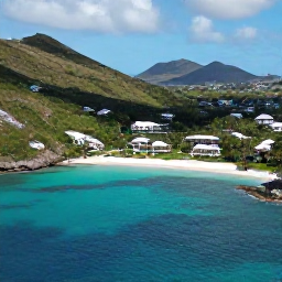 Caribbean Holidays, Luxury Saint Barth&eacute;lemy, A stylish aerial view of Saint Barth&eacute;lemy in May, showing turquoise bays, green hills and elegant villas