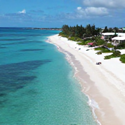 Caribbean Holidays, March Adults Only, Aerial view of Grace Bay Beach in Turks and Caicos with calm turquoise water, white sand and a few relaxed adults-only resort guests
