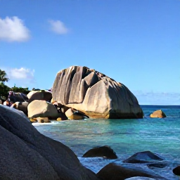 Caribbean Holidays, March Adventures, A bright Caribbean morning at The Baths on Virgin Gorda, with giant granite boulders, turquoise sea and visitors exploring the rocks