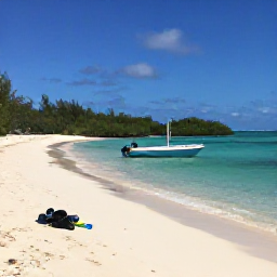 Caribbean Holidays, March Adventures, Small excursion boat approaching a deserted sandy cay with snorkelling gear and mangroves in the background