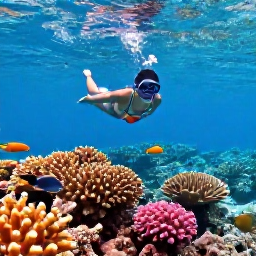 Caribbean Holidays, March Adventures, Snorkeller swimming above bright coral and tropical fish in the clear water of Tugboat Beach, Cura&ccedil;ao