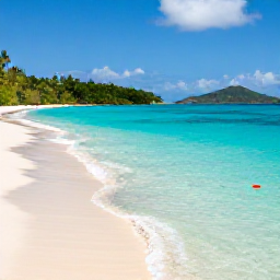 Caribbean Holidays, March All Inclusive, Clear turquoise sea, white sand beach and colourful snorkelling fish near the United States Virgin Islands