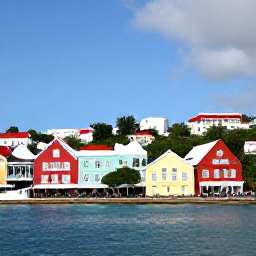 Caribbean Holidays, March All Inclusive, Colourful waterfront restaurants and historic colonial buildings in Charlotte Amalie, St Thomas, United States Virgin Islands