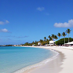 Caribbean Holidays, March All Inclusive, Sunny Palm Beach in Aruba during March, with calm turquoise water, white sand, palm trees and a relaxed holiday atmosphere