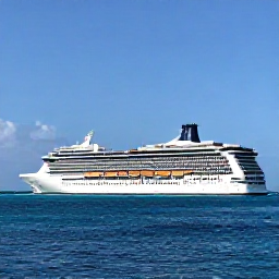 Caribbean Holidays, March Caribbean Cruises, A modern cruise ship sailing through calm turquoise Caribbean waters beneath a bright March sky