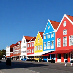 Caribbean Holidays, March Curacao, Colourful historic streets and waterfront buildings in Willemstad, Cura&ccedil;ao, visited by holidaymakers on a sunny March day