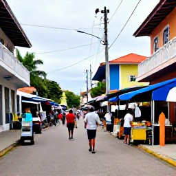 Caribbean Holidays, March Escapes, Visitors exploring colourful Port of Spain streets and local market stalls in Trinidad during March
