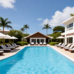 Caribbean Holidays, March Holidays, Elegant all-inclusive beachfront resort in Sint Maarten with a swimming pool, tropical gardens and guests relaxing