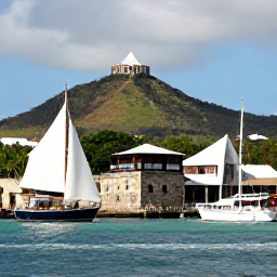 Caribbean Holidays, March Instagram Spots, Historic Nelson's Dockyard in Antigua with restored stone buildings, sailing boats and green hills under a sunny sky