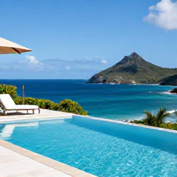Caribbean Holidays, March Luxury Holidays, Luxury hillside villa in Saint Barth&eacute;lemy with an infinity pool overlooking the Caribbean Sea