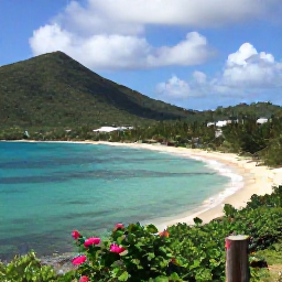 Caribbean Holidays, March Nature Holidays, A sunny coastal landscape on St John in the United States Virgin Islands, with turquoise water, green hills and a quiet sandy beach in March