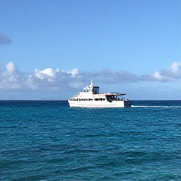 Caribbean Holidays, March Scuba Diving, A dive boat travelling along the coastline of Nevis on a sunny calm March morning