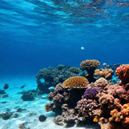 Caribbean Holidays, March Scuba Diving, Bright Caribbean reef scene in March, clear turquoise water, colourful coral and tropical fish, natural underwater photography