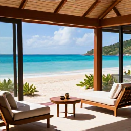 Caribbean Holidays, March Spa Breaks, A tranquil luxury spa overlooking a bright Caribbean beach on Saint Barth&eacute;lemy in March