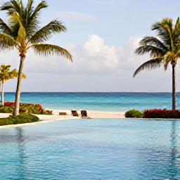 Caribbean Holidays, March Spa Breaks, Luxurious Caribbean spa resort overlooking a calm turquoise sea in March sunshine