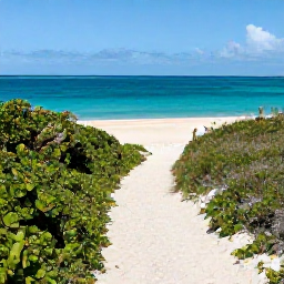 Caribbean Holidays, March Walking Holidays, A scenic coastal walking trail overlooking clear Caribbean water and white sand on Grand Turk