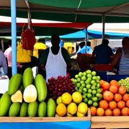 Caribbean Holidays, Martinique Adults Only July, Fort-de-France market in Martinique, with colourful tropical fruit, spices, flowers and friendly local stalls on a sunny July morning