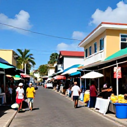 Caribbean Holidays, Martinique Adventure, A small group exploring colourful streets and a lively local market in Martinique