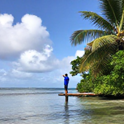 Caribbean Holidays, Martinique Birdwatching, Birdwatcher exploring mangroves and calm coastal wetlands in Martinique
