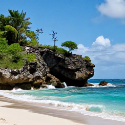 Caribbean Holidays, Martinique Birdwatching, Coastal birdwatching beside a Caribbean beach and rocky headland in Martinique