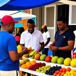 Caribbean Holidays, Martinique Business Class, Travellers exploring a colourful Martinique market in Fort-de-France, with tropical fruit, spices, crafts and welcoming local stalls