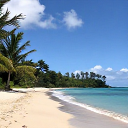 Caribbean Holidays, Martinique Cooking, A peaceful Martinique beach and lush tropical landscape in August, suitable as a destination photograph
