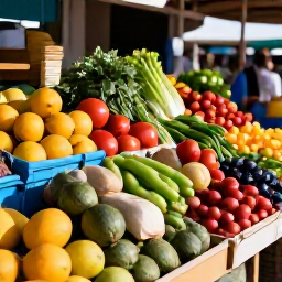 Caribbean Holidays, Martinique Cooking, Colourful Martinique market in Fort-de-France with tropical fruit, fresh herbs, spices and local produce, morning light