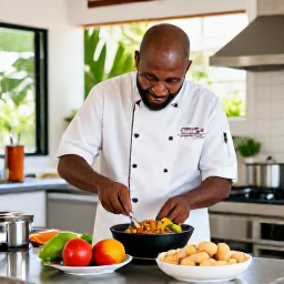 Caribbean Holidays, Martinique Cooking, Cookery class in a bright Caribbean kitchen in Martinique, with a local chef demonstrating Creole recipes and ingredients