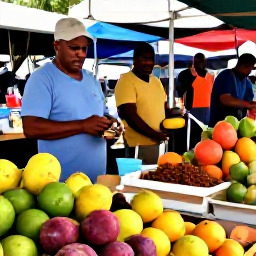 Caribbean Holidays, Martinique Cooking Holidays, Colourful Martinique market in February with tropical fruit, spices, fresh fish and local vendors