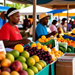 Caribbean Holidays, Martinique Cooking Holidays, Colourful Martinique market in Fort-de-France with tropical fruit, spices, herbs and local vendors in warm morning light