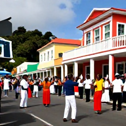 Caribbean Holidays, Martinique Culture Holidays, Colourful Martinique street festival in August with local musicians, dancers and welcoming crowds in a historic Caribbean town