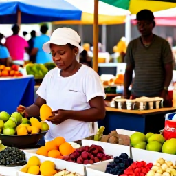 Caribbean Holidays, Martinique Culture Holidays, Traditional Martinique market scene with vendors selling fruit, vegetables, spices, handmade crafts and local delicacies