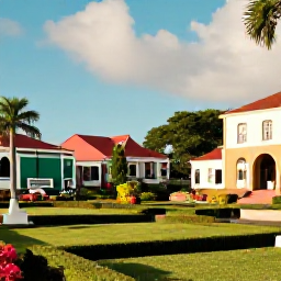 Caribbean Holidays, Martinique Culture Holidays, Travellers visiting Fort-de-France and a historic Martinique landmark in warm August sunshine, with tropical gardens and colourful architecture