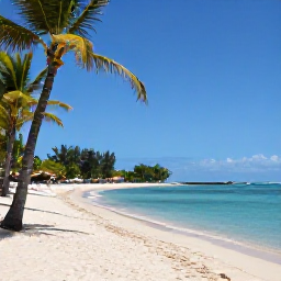 Caribbean Holidays, Martinique February Holidays, A sunny Martinique beach with turquoise water, palm trees and a relaxed February holiday atmosphere