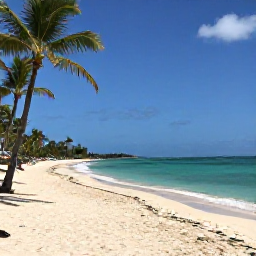 Caribbean Holidays, Martinique February Holidays, Sunny Martinique beach in February with turquoise Caribbean water, white sand, palm trees and a relaxed holiday atmosphere