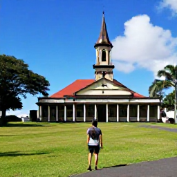 Caribbean Holidays, Martinique February, Traveller exploring Martinique cultural sights, historic architecture and tropical landscapes during a sunny February holiday