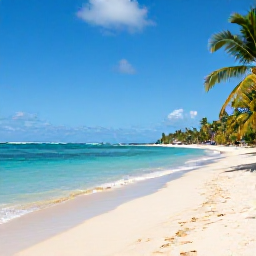 Caribbean Holidays, Martinique Holidays, A sunny Caribbean beach in Martinique in October, with turquoise water, soft sand, palm trees and a relaxed holiday atmosphere