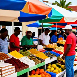Caribbean Holidays, Martinique Holidays November, Colourful Fort-de-France market in Martinique with local produce, spices and friendly shoppers in November
