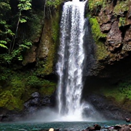 Caribbean Holidays, Martinique in April, Tropical waterfall and verdant rainforest near Fort-de-France, Martinique