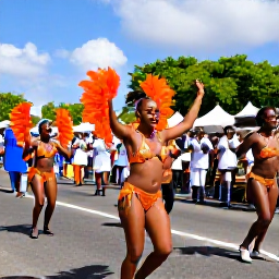 Caribbean Holidays, Martinique in February, A colourful Martinique carnival parade in Fort-de-France with dancers, musicians and vibrant costumes
