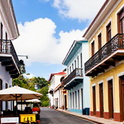 Caribbean Holidays, Martinique Instagram Hotspots, Colourful colonial streets, wrought-iron balconies and a lively caf&eacute; terrace in Fort-de-France, Martinique