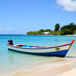Caribbean Holidays, Martinique Instagram Spots, Colourful traditional fishing boats beside clear turquoise water at a quiet Martinique cove