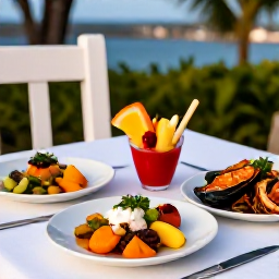 Caribbean Holidays, Martinique January, A stylish Caribbean dinner in Martinique with Creole dishes, fresh seafood, tropical fruit and a welcoming evening atmosphere