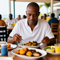 Caribbean Holidays, Martinique January Holidays, A friendly Martinique restaurant serving accras, grilled fish and colourful Creole dishes to a solo diner