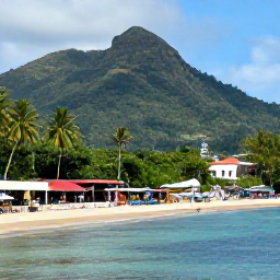 Caribbean Holidays, Martinique January Holidays, Friendly Martinique travel scene showing a January itinerary with Fort-de-France waterfront, market, beach and rainforest landscape
