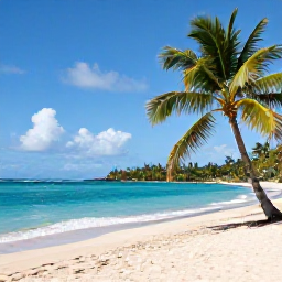 Caribbean Holidays, Martinique January Holidays, Turquoise Caribbean sea, pale sandy beach, palm trees and a relaxed January morning in Martinique